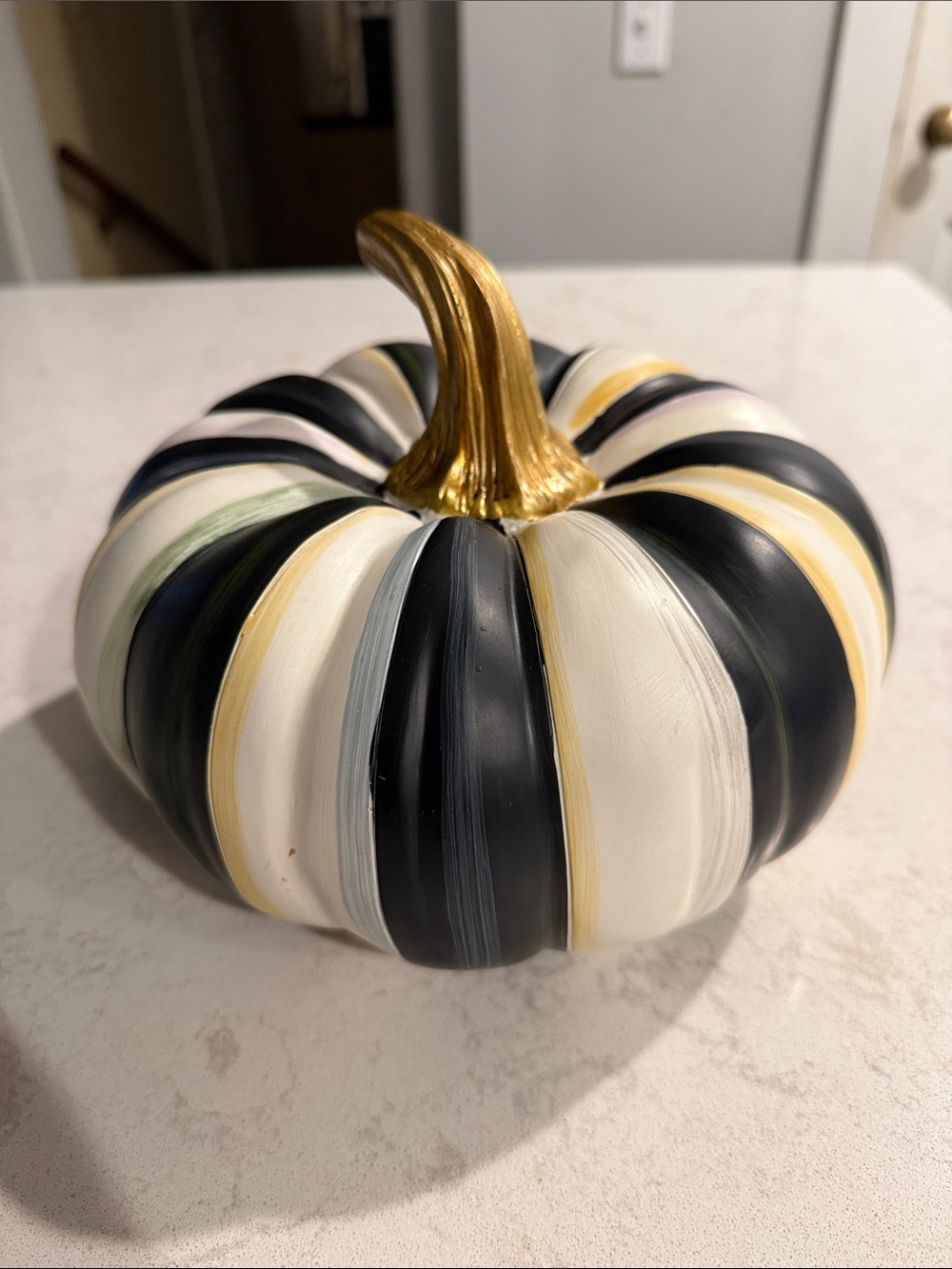 MacKenzie-Childs Courtly stripe pumpkin